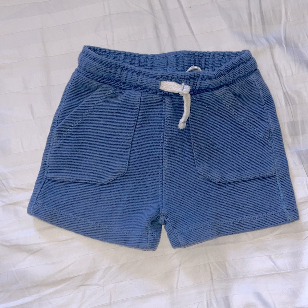 Zara muted blue shorts size 18-24m